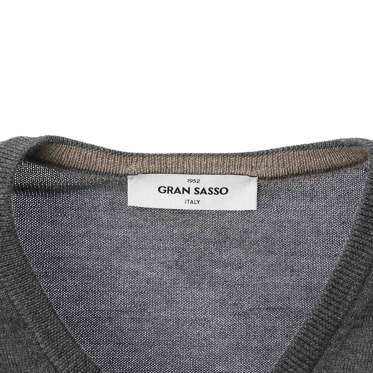 Gran Sasso グランサッソ Vネック ニット【大きいサイズあり】 メンズ
