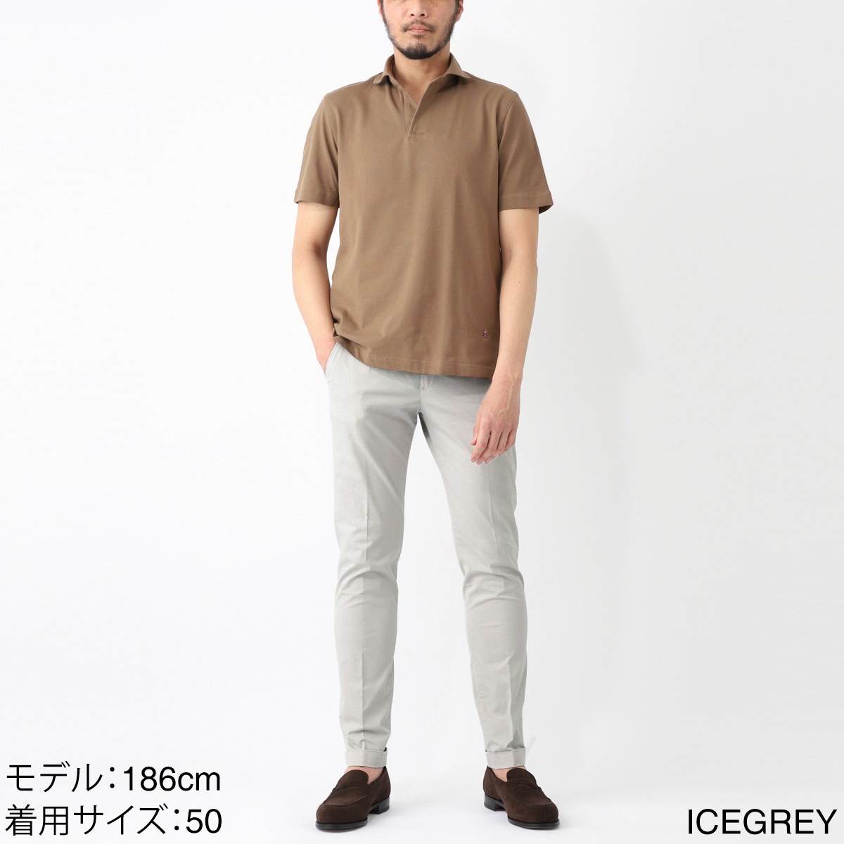 BRIGLIA 1949 ノープリーツ スラックス bg03-325127 アウトレット】【ラスト1点】【訳あり】 BRIGLIA 1949 ブリリア