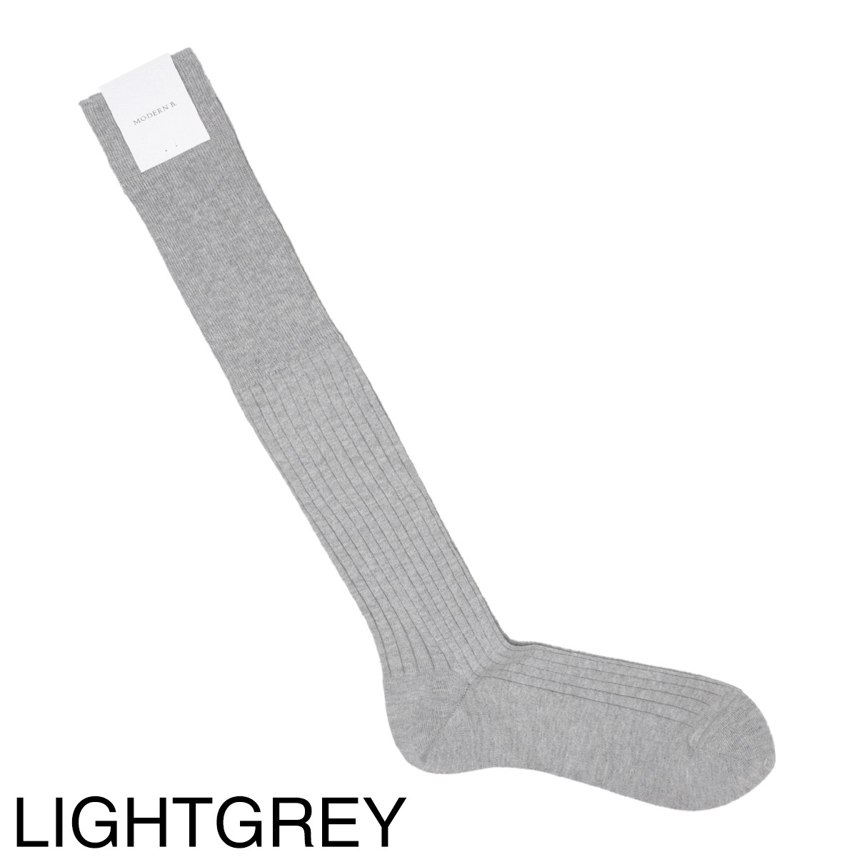 【ネコポス対応(2点まで)】MODERN B. モダンブルー 靴下/ソックス/アメリカンシーアイランドコットン ワイドリブ ロングホーズ 中薄 相当サイズ 25-26cm【返品交換不可】 メンズ