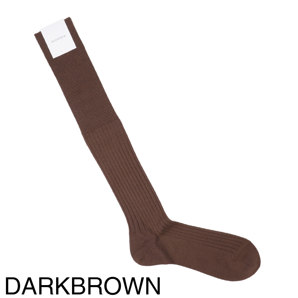 【ネコポス対応(2点まで)】MODERN B. モダンブルー 靴下/ソックス/アメリカンシーアイランドコットン ワイドリブ ロングホーズ 中薄 相当サイズ 25-26cm【返品交換不可】 メンズ