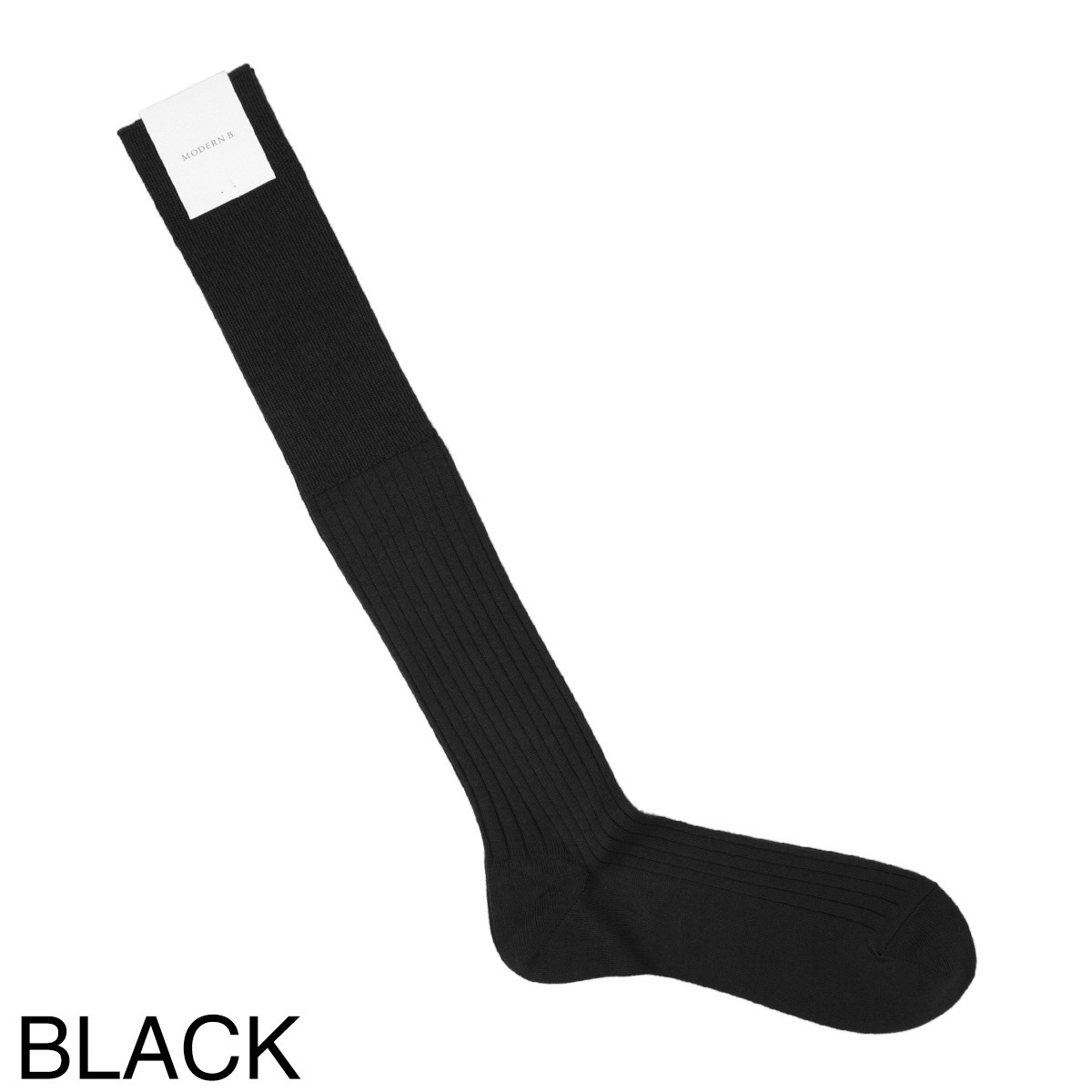【ネコポス対応(2点まで)】MODERN B. モダンブルー 靴下/ソックス/アメリカンシーアイランドコットン ワイドリブ ロングホーズ 中薄 相当サイズ 25-26cm【返品交換不可】 メンズ