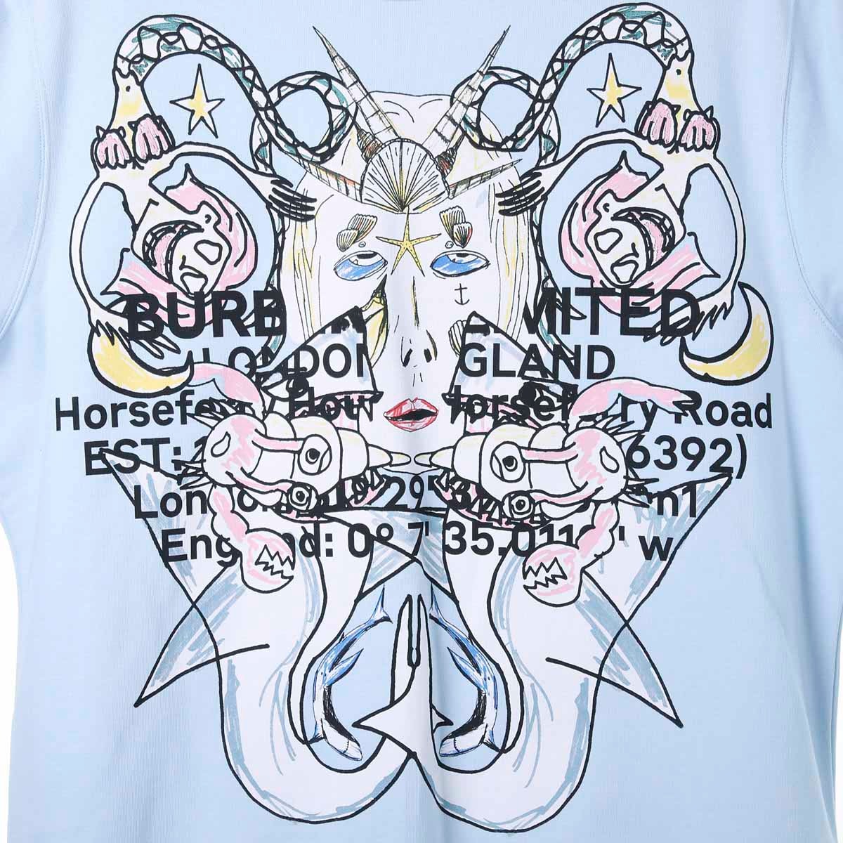 ★希少 BURBERRY グラフィック プリント スウェット ハート トレーナー BURBERRY バーバリー トレーナー スウェット プルオーバー