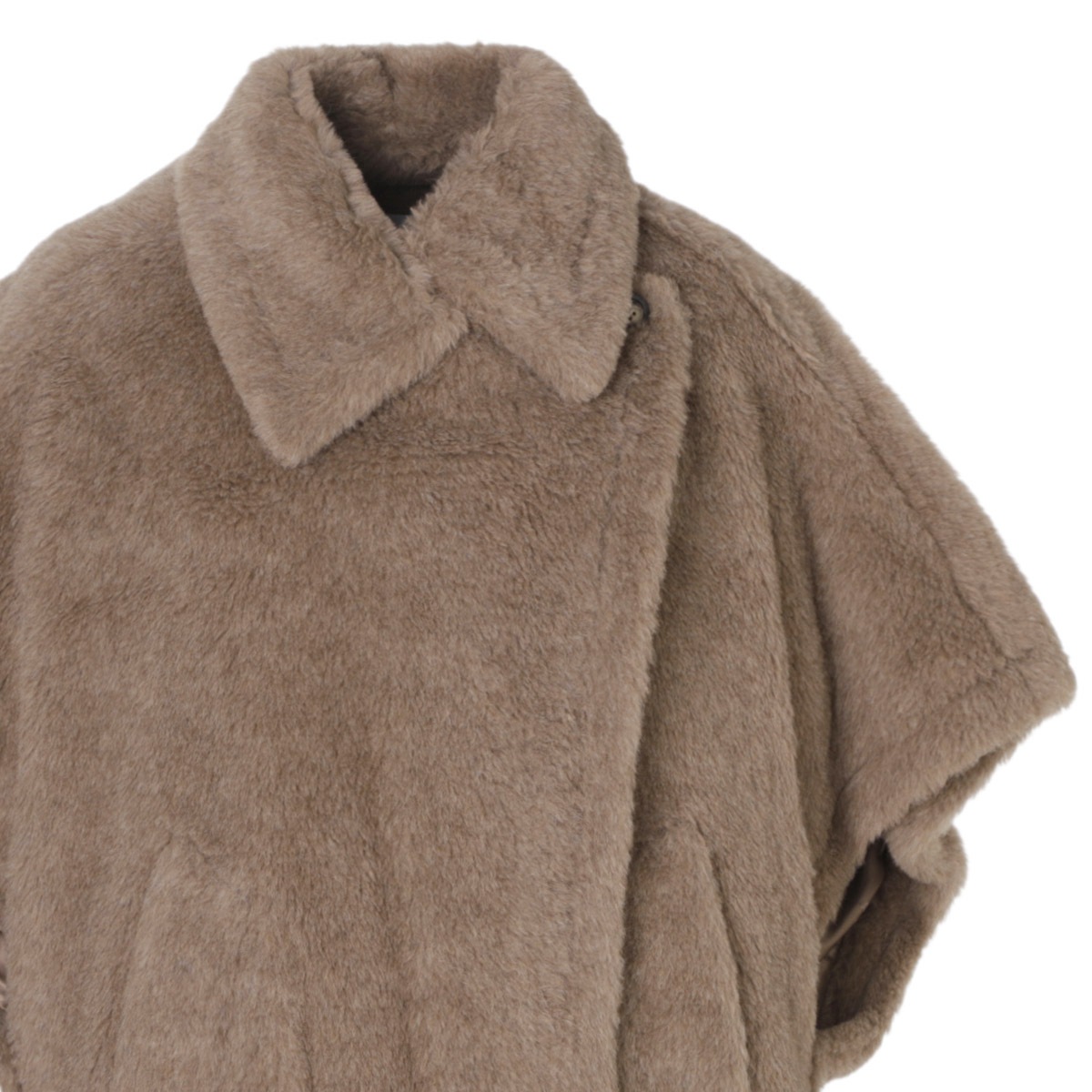 Max Mara マックスマーラ ケープ/ポンチョ/TEBE4 テディベアケープ ファー ボア ジャケット レディース