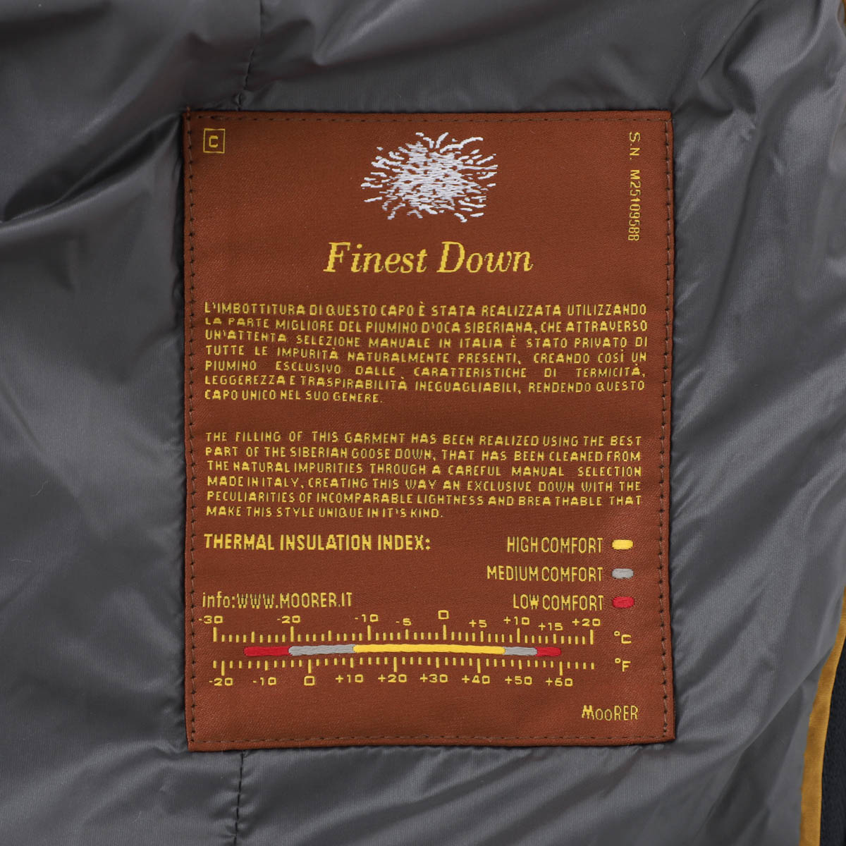 【アウトレット】MOORER ムーレー ライナー付き ダウンジャケット/NOMOS-LS9 ノモス メンズ