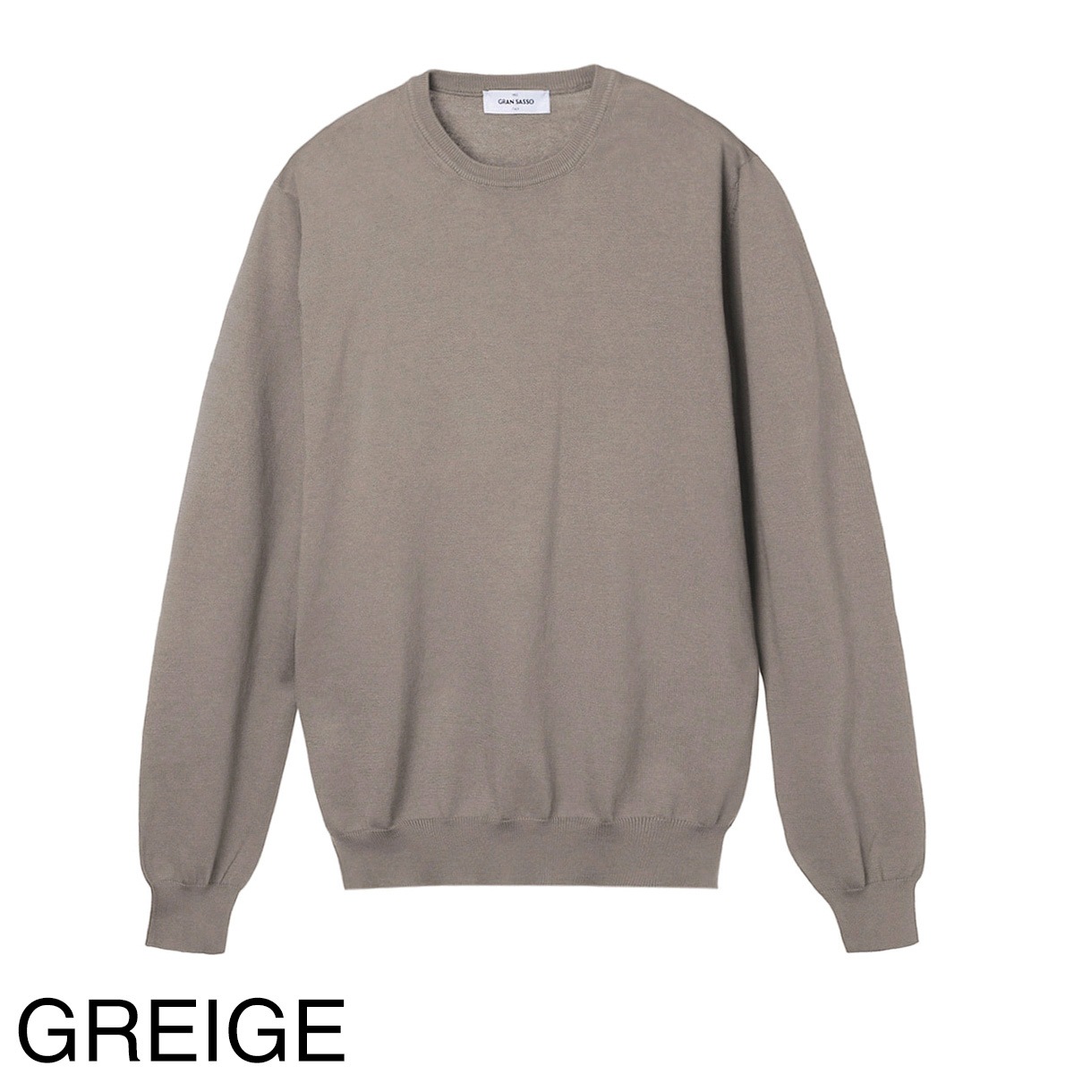 Gran Sasso グランサッソ クルーネック セーター/PARICOLLO M/L 12G【大きいサイズあり】 メンズ