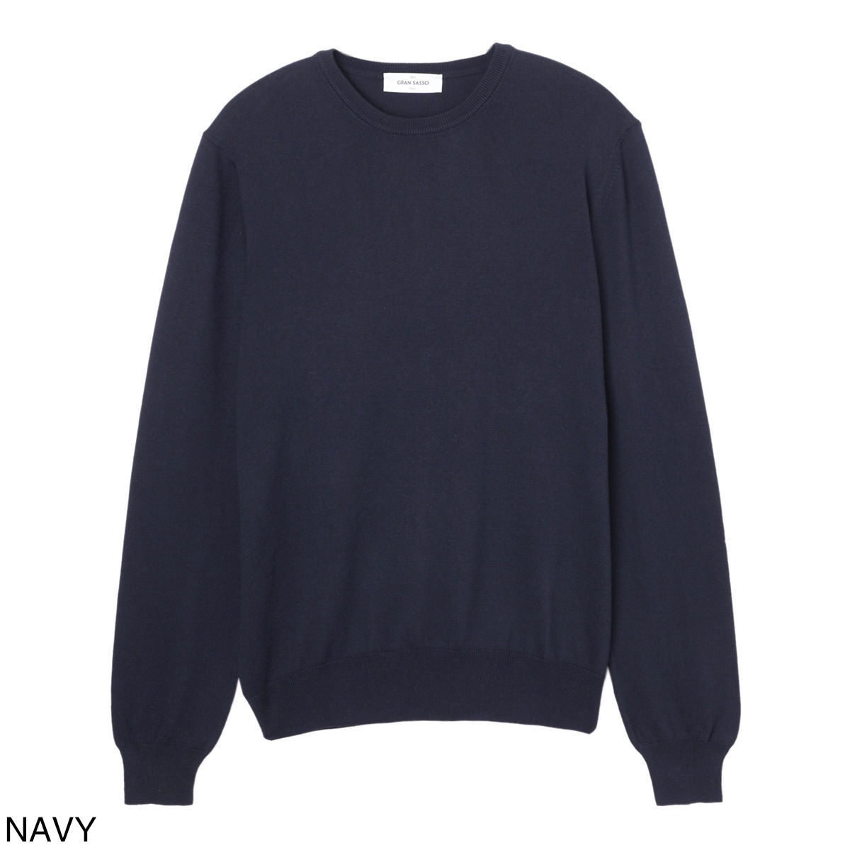 Gran Sasso グランサッソ クルーネック セーター/PARICOLLO M/L 12G【大きいサイズあり】 メンズ