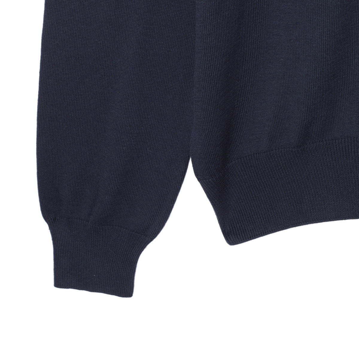 【未使用品】グランサッソ☆コットンニット♡Lサイズ☆モックネック☆ブラック Gran Sasso グランサッソ クルーネックニット PARICOLLO M/L