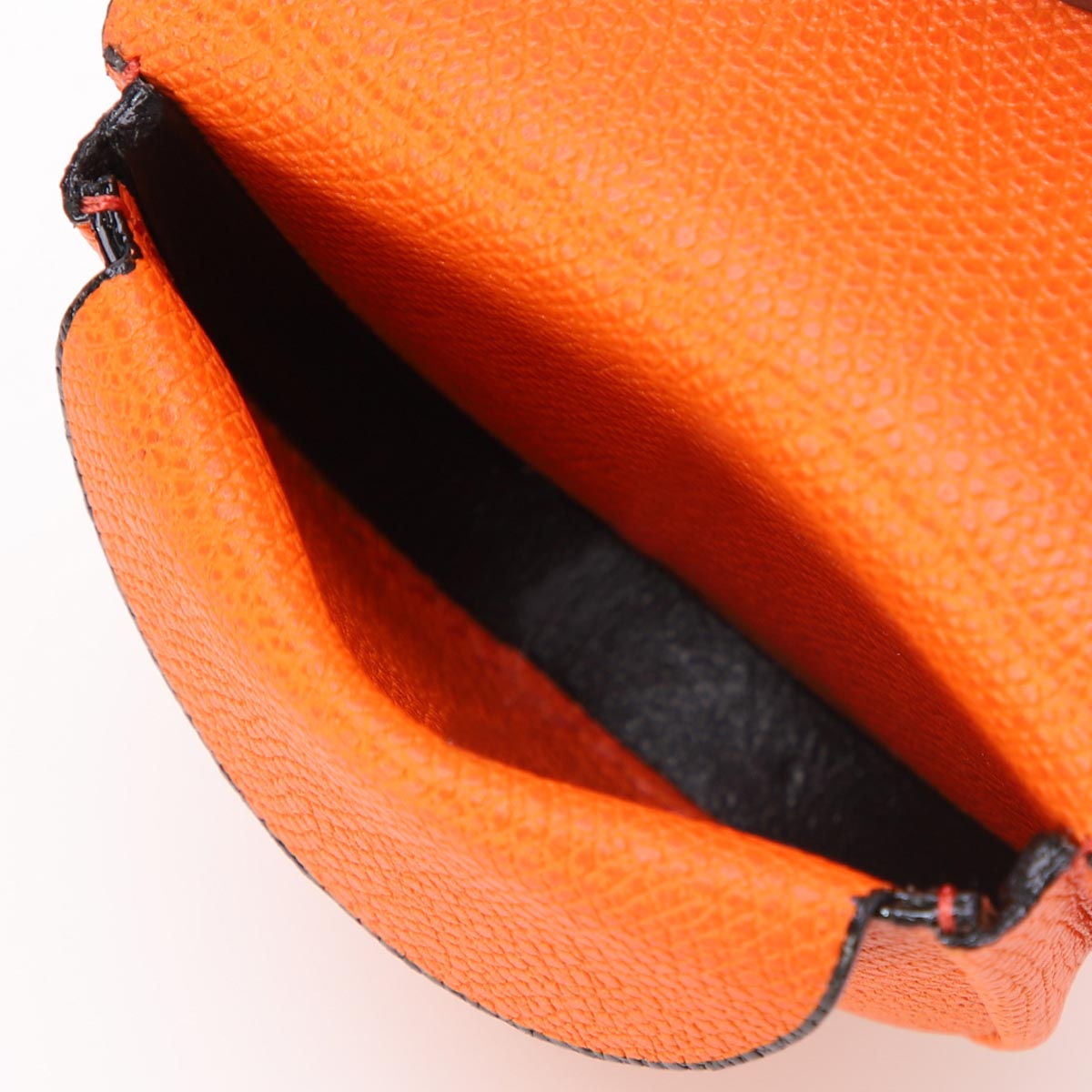 極美品 Valextra ヴァレクストラ 馬蹄型 レザー 革 コインケース 財布 馬蹄型 コインケース ナイトブルー ネイビー 紺[V0L89-028-000U