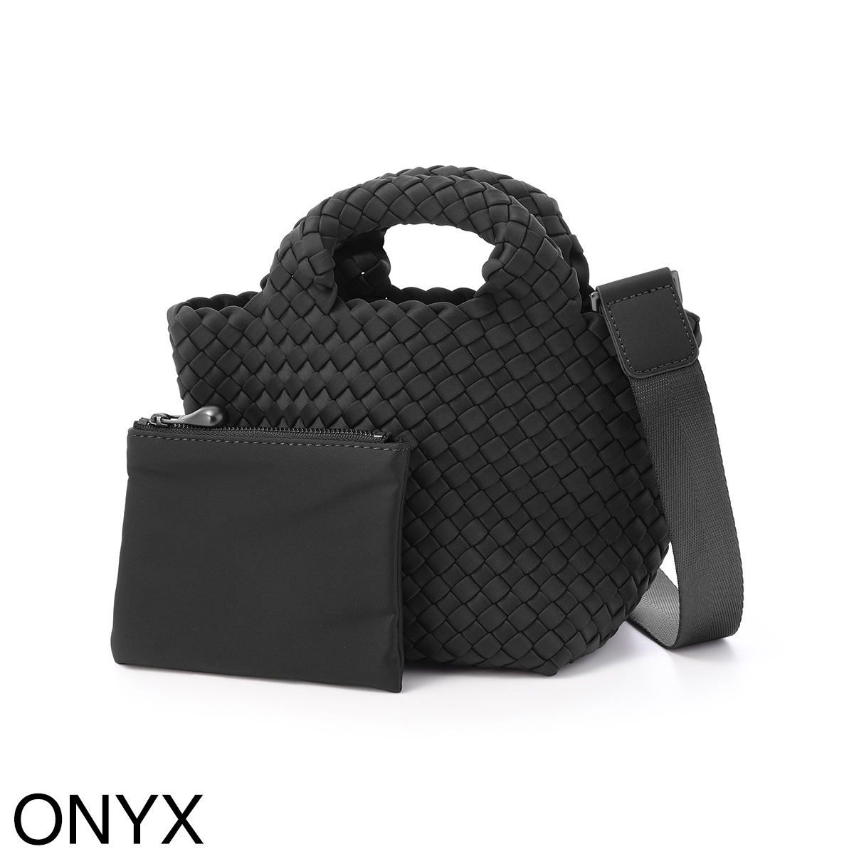 NAGHEDI ナゲディ トートバッグ 2WAY/クロスボディバッグ/St. Barths Petit Tote セント バルト プチトート 小さめ メッシュ ネオプレン 軽量 編み込み レディース