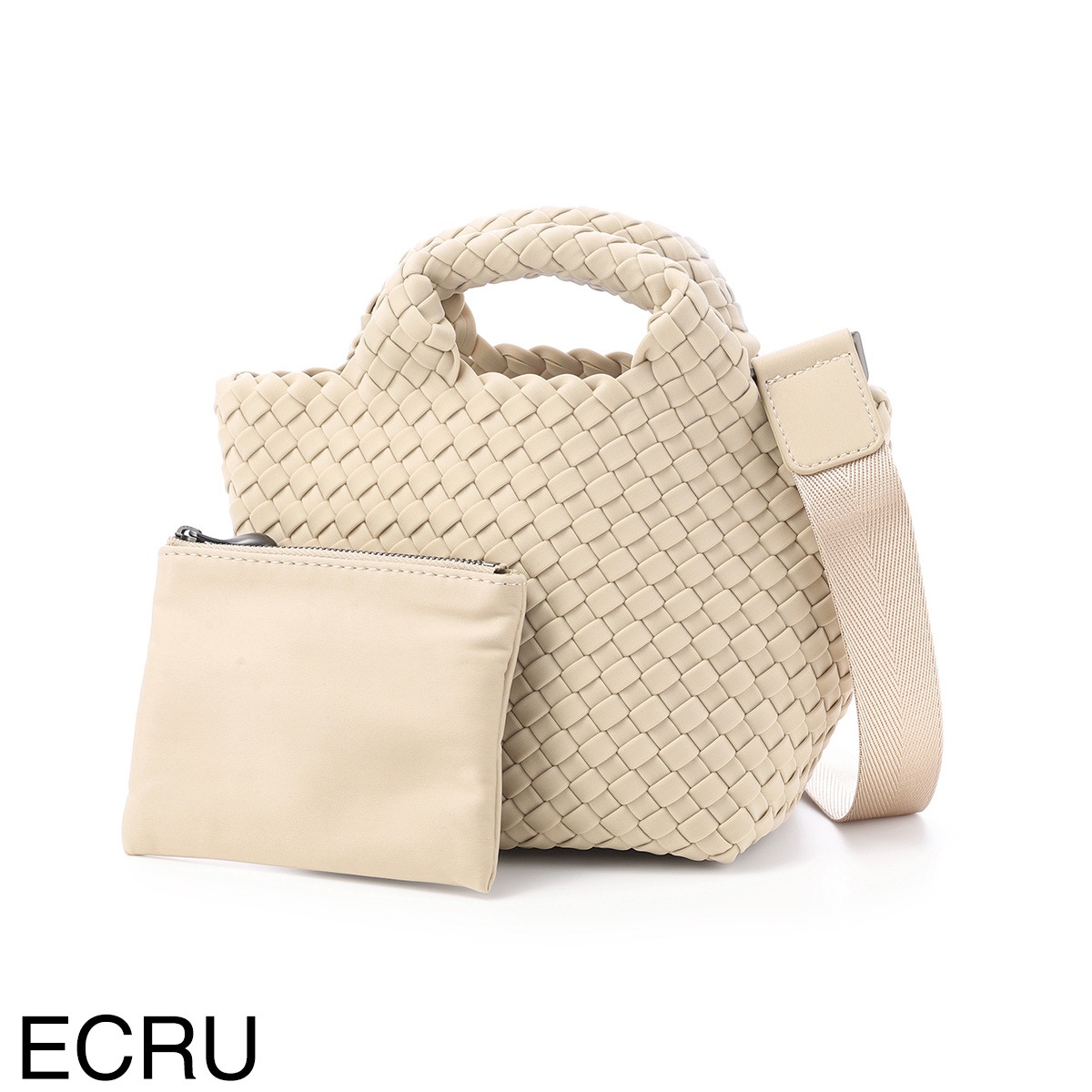 NAGHEDI ナゲディ トートバッグ 2WAY/クロスボディバッグ/St. Barths Petit Tote セント バルト プチトート 小さめ メッシュ ネオプレン 軽量 編み込み レディース