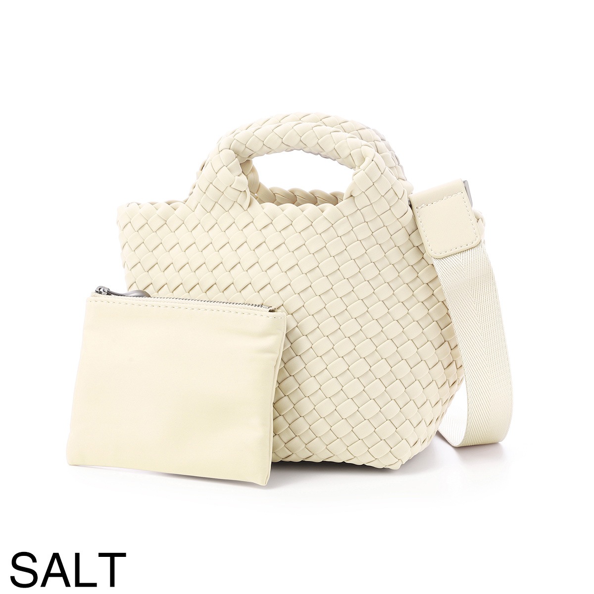 NAGHEDI ナゲディ トートバッグ 2WAY/クロスボディバッグ/St. Barths Petit Tote セント バルト プチトート 小さめ メッシュ ネオプレン 軽量 編み込み レディース