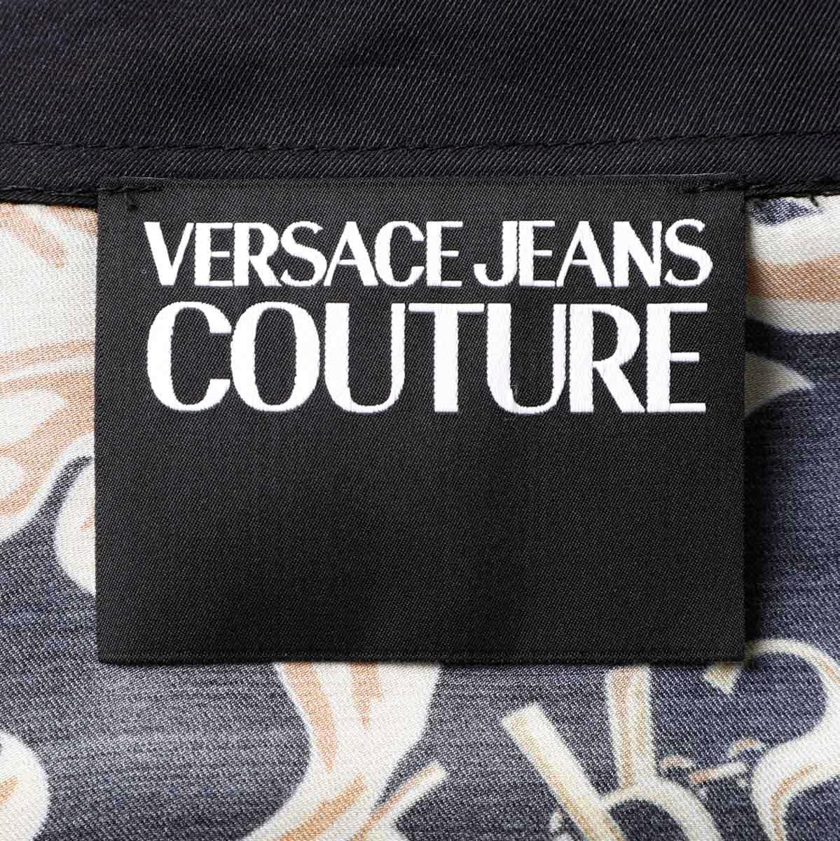 VERSACE JEANS COUTURE ヴェルサーチェ 長袖レギュラーカラーシャツ/総