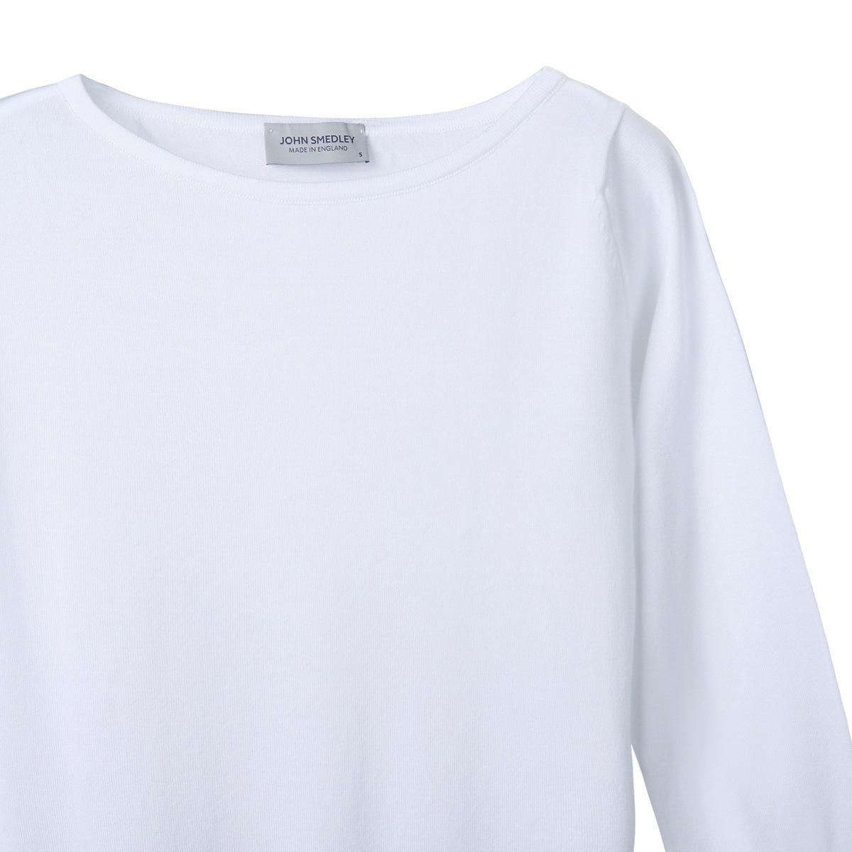 【アウトレット】JOHN SMEDLEY ジョンスメドレー ボートネック 7分袖ニット/CASSANDRA シーアイランドコットン 30ゲージ SLIM FIT レディース