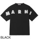 【アウトレット】【ラスト1点】MARNI マルニ クルーネックTシャツ/KIDS キッズ ガールズ/ロゴ刺繍 Ｔシャツ レディース