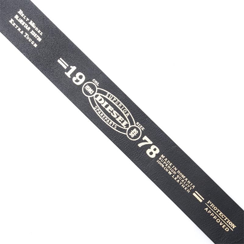 BLUESTAR II Man: Leather belt with star logo buckle | Diesel