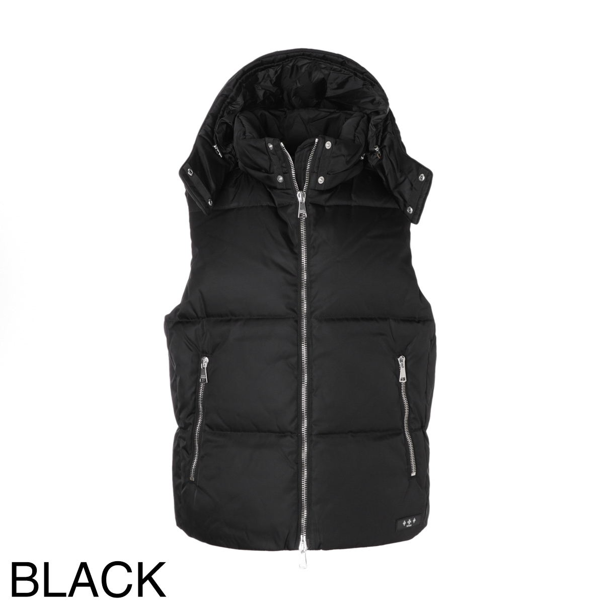 TATRAS 黒 ダウンベスト キルティング　サイズ01 タトラス【TATRAS】ネイビー キルティング ジップアップベスト 美品