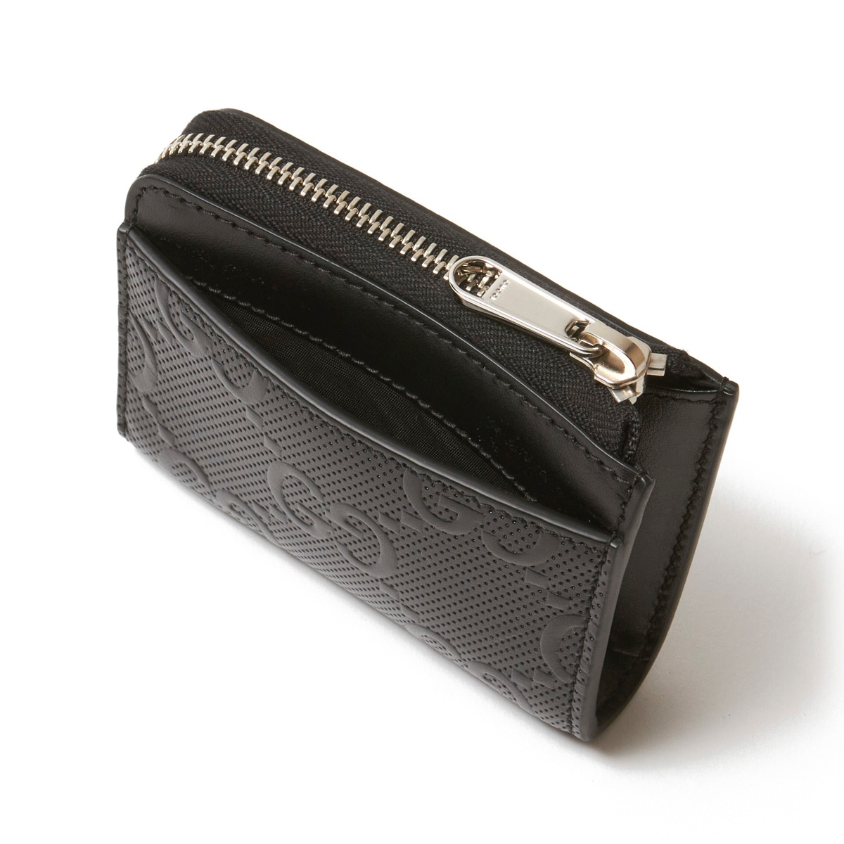 グッチ GUCCI ラウンドファスナー 財布 GG Emboss ブラック GUCCI グッチ ラウンドファスナー 財布/GG Emboss メンズ
