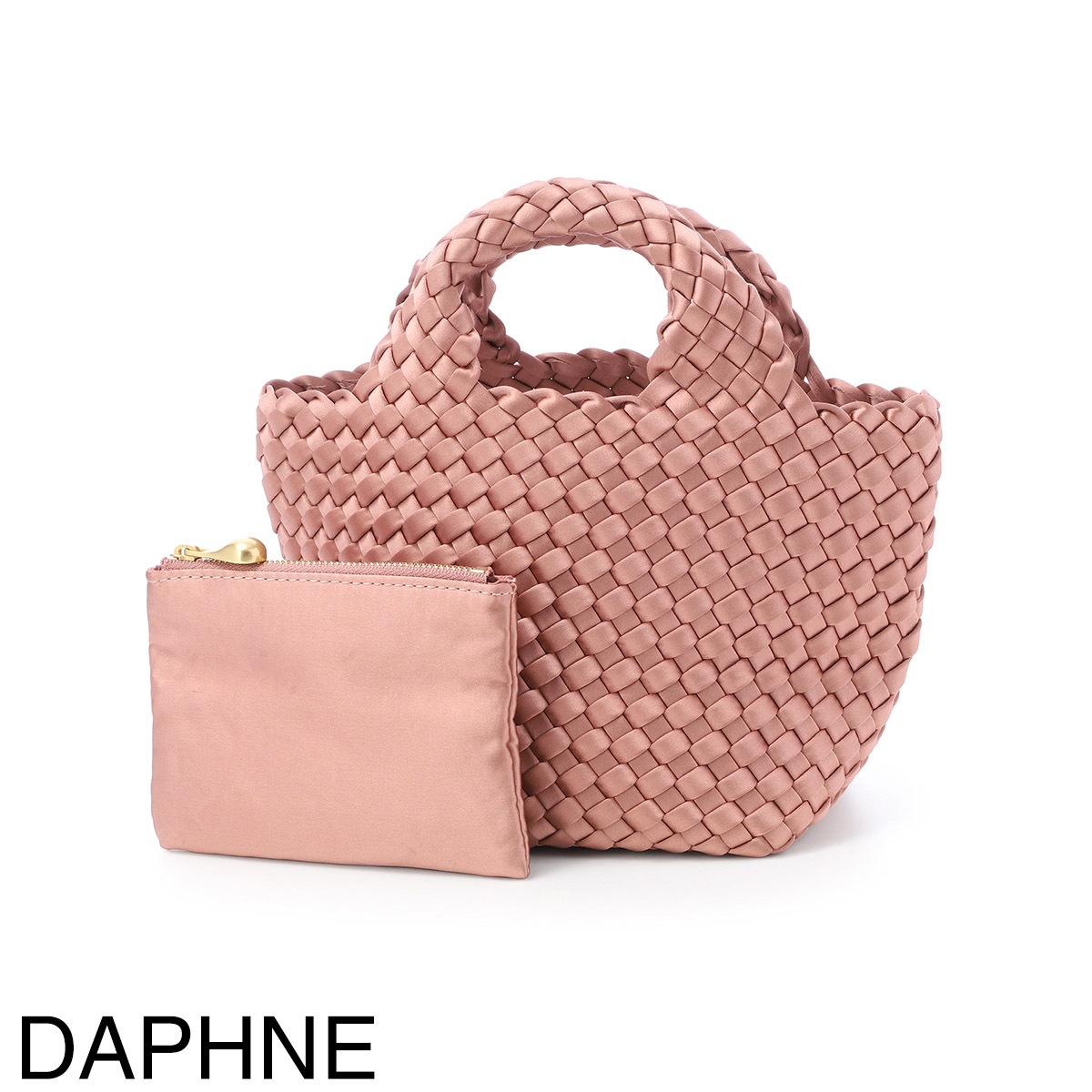 NAGHEDI ナゲディ トートバッグ/ハンドバッグ/St. Barths Petit Tote Satin セント バルト プチトート 小さめ メッシュ ネオプレン 軽量 編み込み レディース