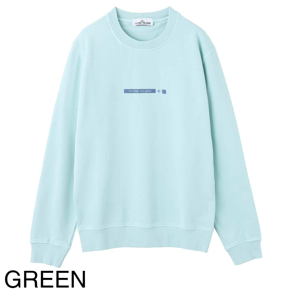 リーストーンアイランド クルーネックスウェット ブルー STONE ISLAND ストーンアイランド クルーネックスウェット メンズ