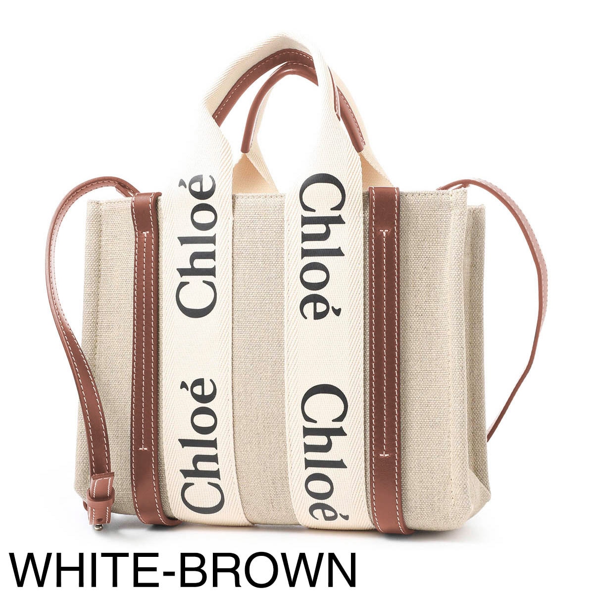 Chloe 25US397P7026Y 関税送料込 Chloe クロエ トートバッグ 2WAY/WOODY SMALL レディース