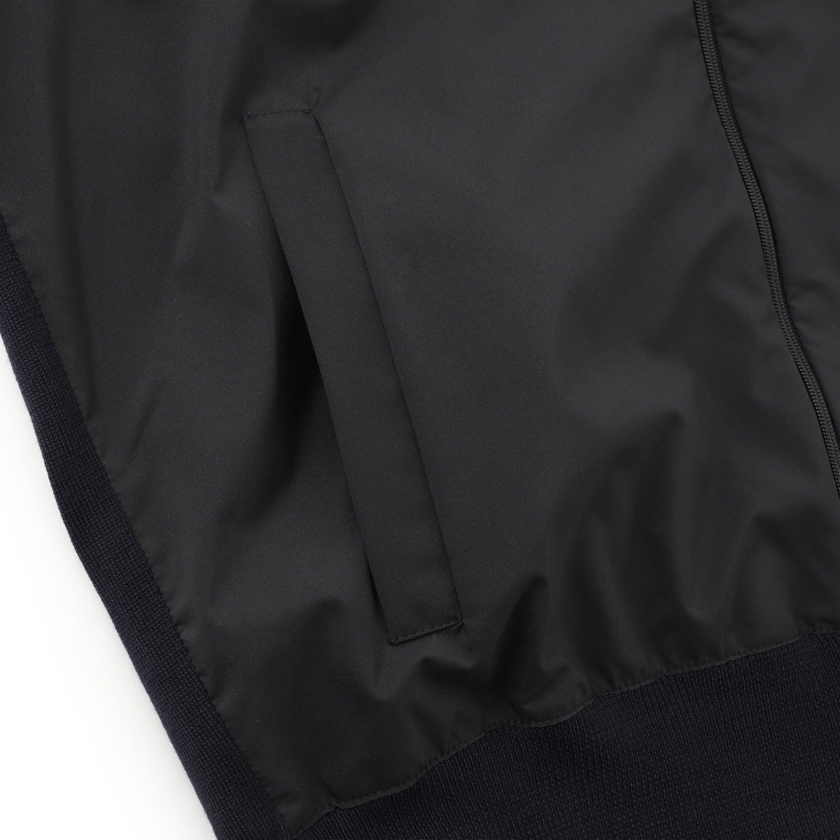 グランサッソ/Gran Sasso ジップアップニット　ブラック52 グランサッソ/Gran Sasso ジップアップニット ブラック52