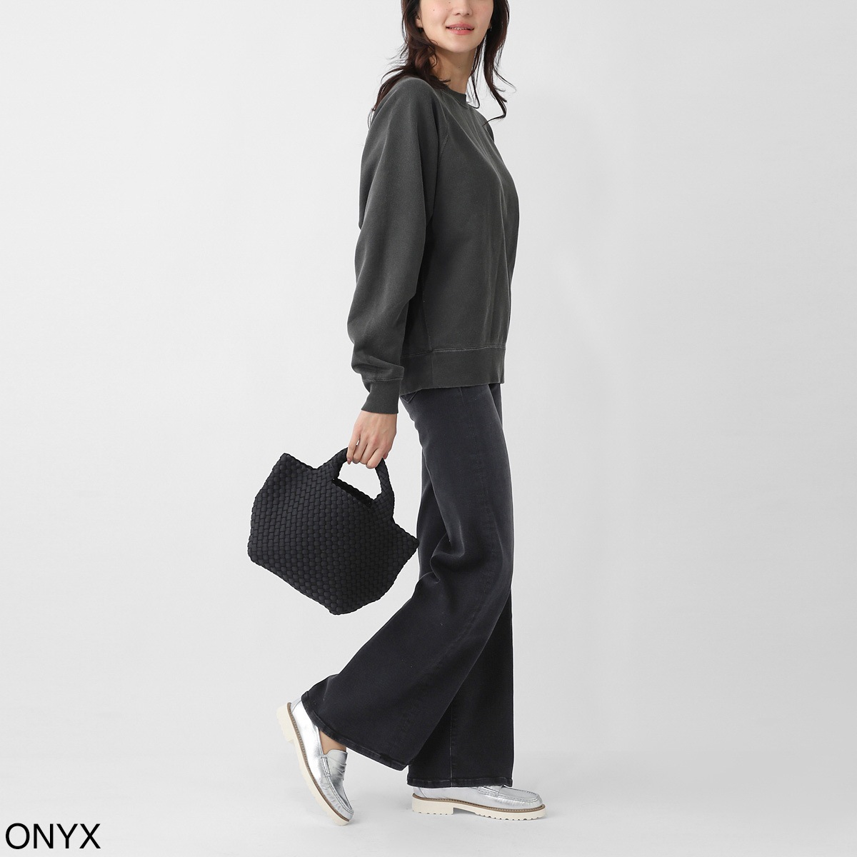 NAGHEDI ナゲディ トートバッグ 2WAY/クロスボディバッグ/St. Barths Small Tote セント バース スモール トート ポーチ付き Sサイズ メッシュ ネオプレン 軽量 編み込み レディース