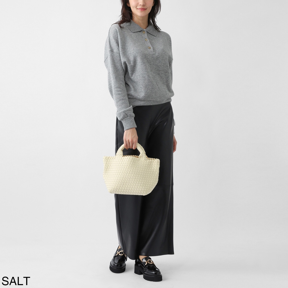 NAGHEDI ナゲディ トートバッグ 2WAY/クロスボディバッグ/St. Barths Small Tote セント バース スモール トート ポーチ付き Sサイズ メッシュ ネオプレン 軽量 編み込み レディース