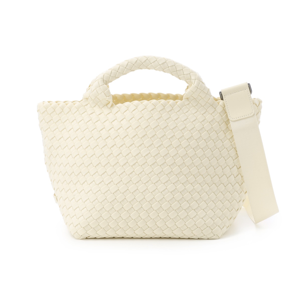 NAGHEDI ナゲディ トートバッグ 2WAY/クロスボディバッグ/St. Barths Small Tote セント バース スモール トート ポーチ付き Sサイズ メッシュ ネオプレン 軽量 編み込み レディース