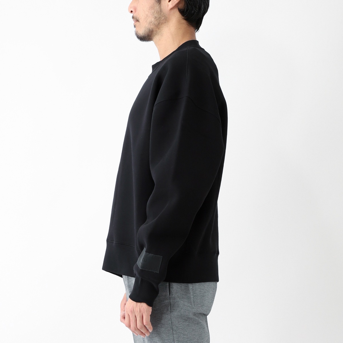 【送料&関税込】Ami Alexandre Mattiussi Ribbed Crew Neck Swe AMI Embossed Sweatshirt (Heather Ash Grey) – CNCPTS
