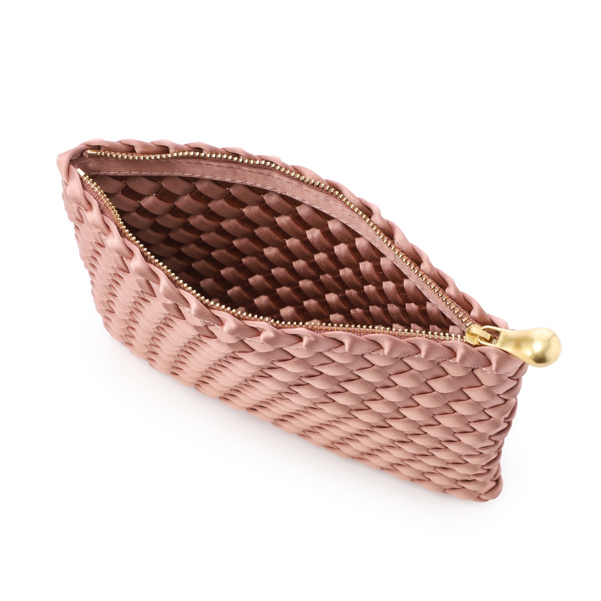 NAGHEDI ナゲディ トートバッグ/ハンドバッグ/St. Barths Small Tote Satin セント バース スモール トート ポーチ付き Sサイズ メッシュ ネオプレン 軽量 編み込み レディース