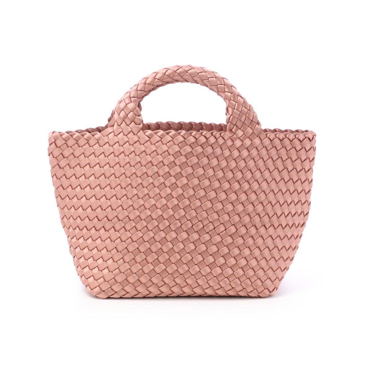 NAGHEDI ナゲディ トートバッグ/ハンドバッグ/St. Barths Small Tote Satin セント バース スモール トート ポーチ付き Sサイズ メッシュ ネオプレン 軽量 編み込み レディース