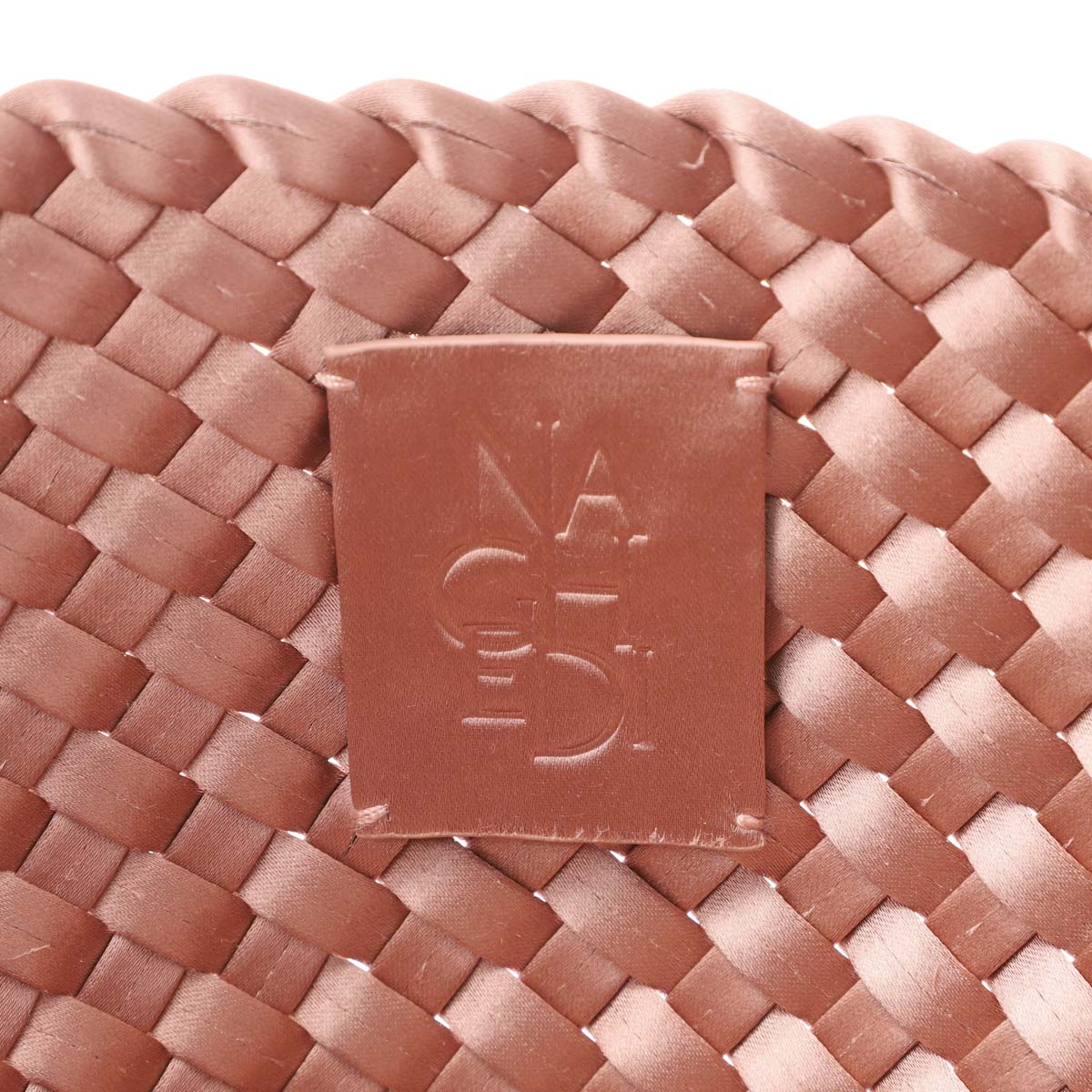 NAGHEDI ナゲディ トートバッグ/ハンドバッグ/St. Barths Small Tote Satin セント バース スモール トート ポーチ付き Sサイズ メッシュ ネオプレン 軽量 編み込み レディース