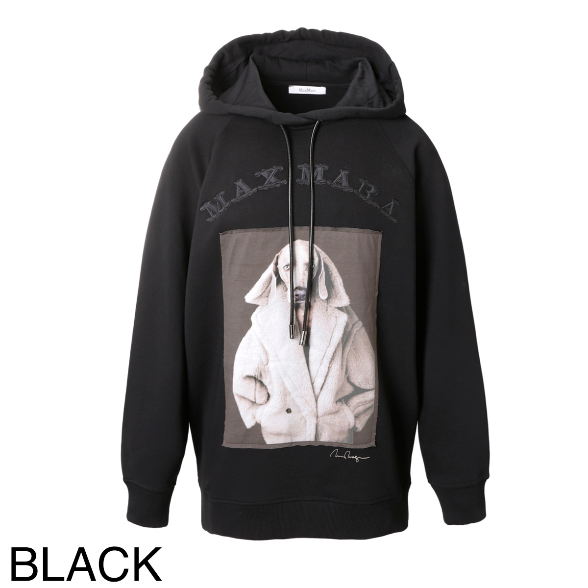 Max Maraウェグマン フーディベージュ LILLO 【箱付きLサイズ】 Max