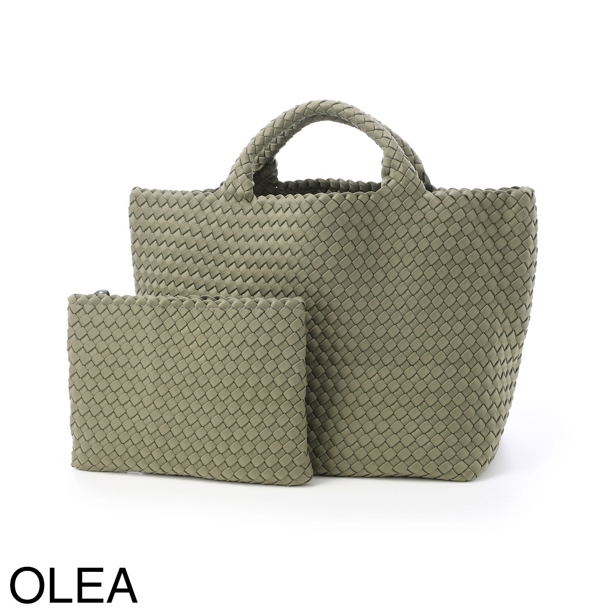 NAGHEDI ナゲディ トートバッグ/St. Barths Medium Tote セント バース ミディアム トート ポーチ付き Mサイズ メッシュ ネオプレン 軽量 編み込み レディース