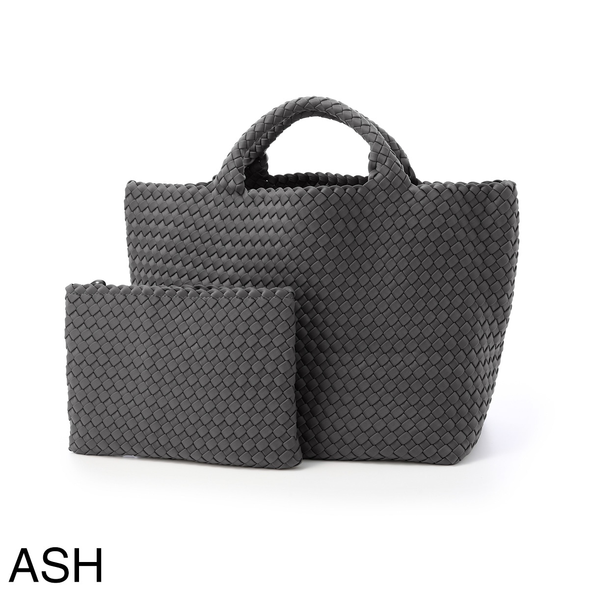 NAGHEDI ナゲディ トートバッグ/St. Barths Medium Tote セント バース ミディアム トート ポーチ付き Mサイズ メッシュ ネオプレン 軽量 編み込み レディース