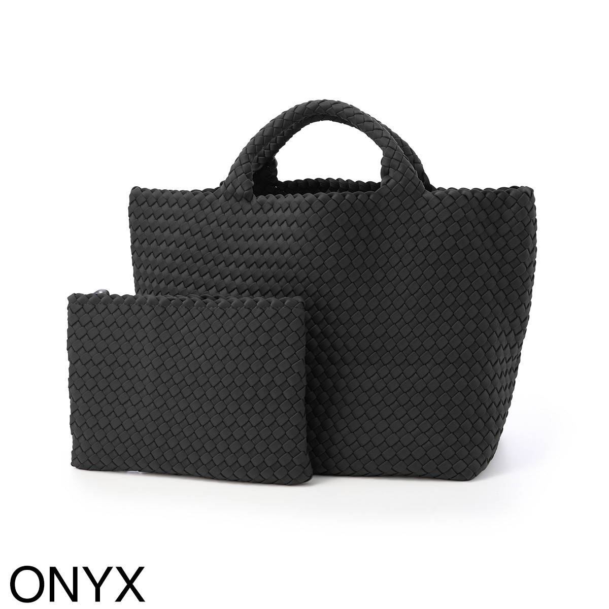 NAGHEDI ナゲディ トートバッグ/St. Barths Medium Tote セント バース ミディアム トート ポーチ付き Mサイズ メッシュ ネオプレン 軽量 編み込み レディース