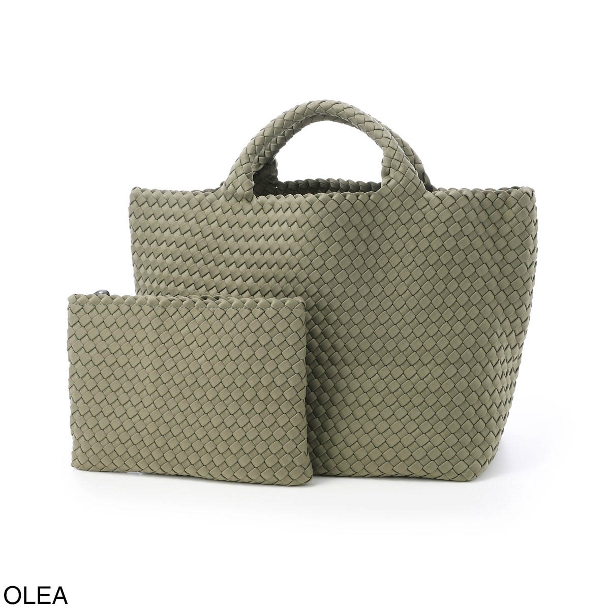 NAGHEDI ナゲディ トートバッグ/St. Barths Medium Tote セント バース ミディアム トート ポーチ付き Mサイズ メッシュ ネオプレン 軽量 編み込み レディース