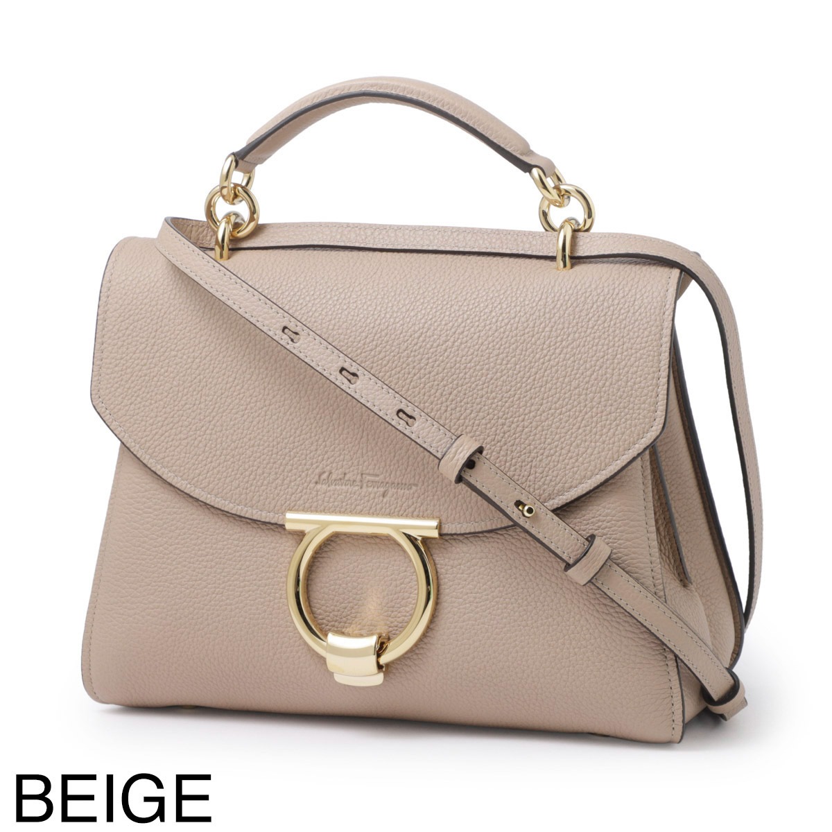 Ferragamo★関税込み２WAY ガンチニ Margot ハンドルバック 美品 サルヴァトーレフェラガモ ガンチーニ BA-21 0290 レザー