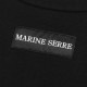 【アウトレット】MARINE SERRE マリーン セル クルーネックTシャツ/ORGANIC COTTON 1X1 RIB T-SHIRT レディース
