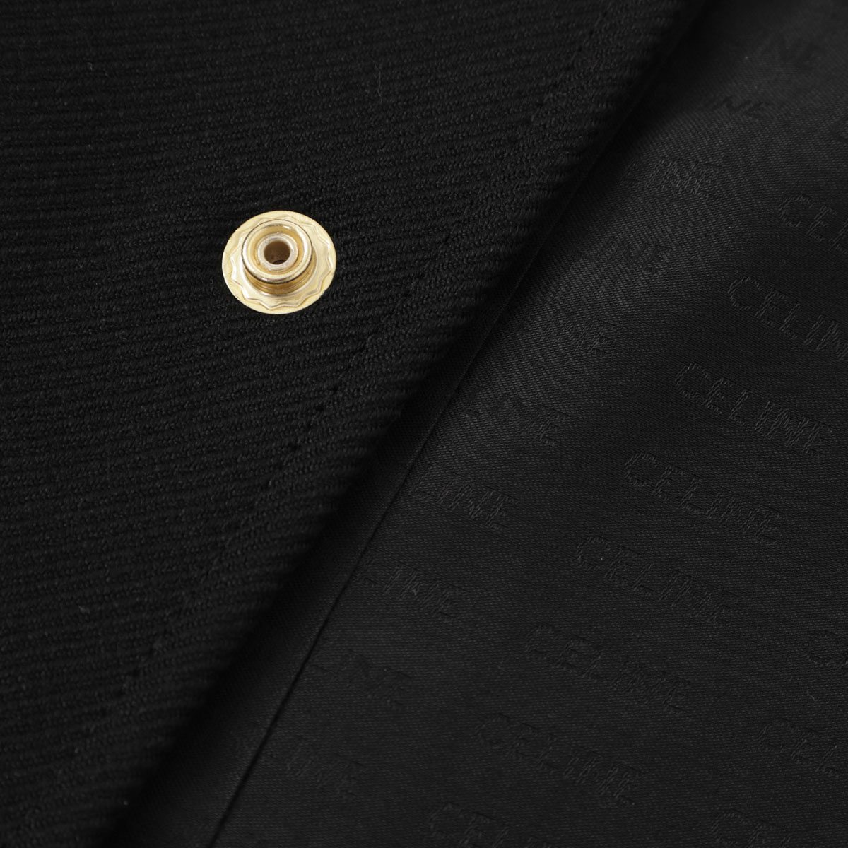 CELINE セリーヌ ショート丈ジャケット ラメ生地 金ボタン 38 CELINE セリーヌ ショート丈ジャケット ラメ生地 金ボタン 38