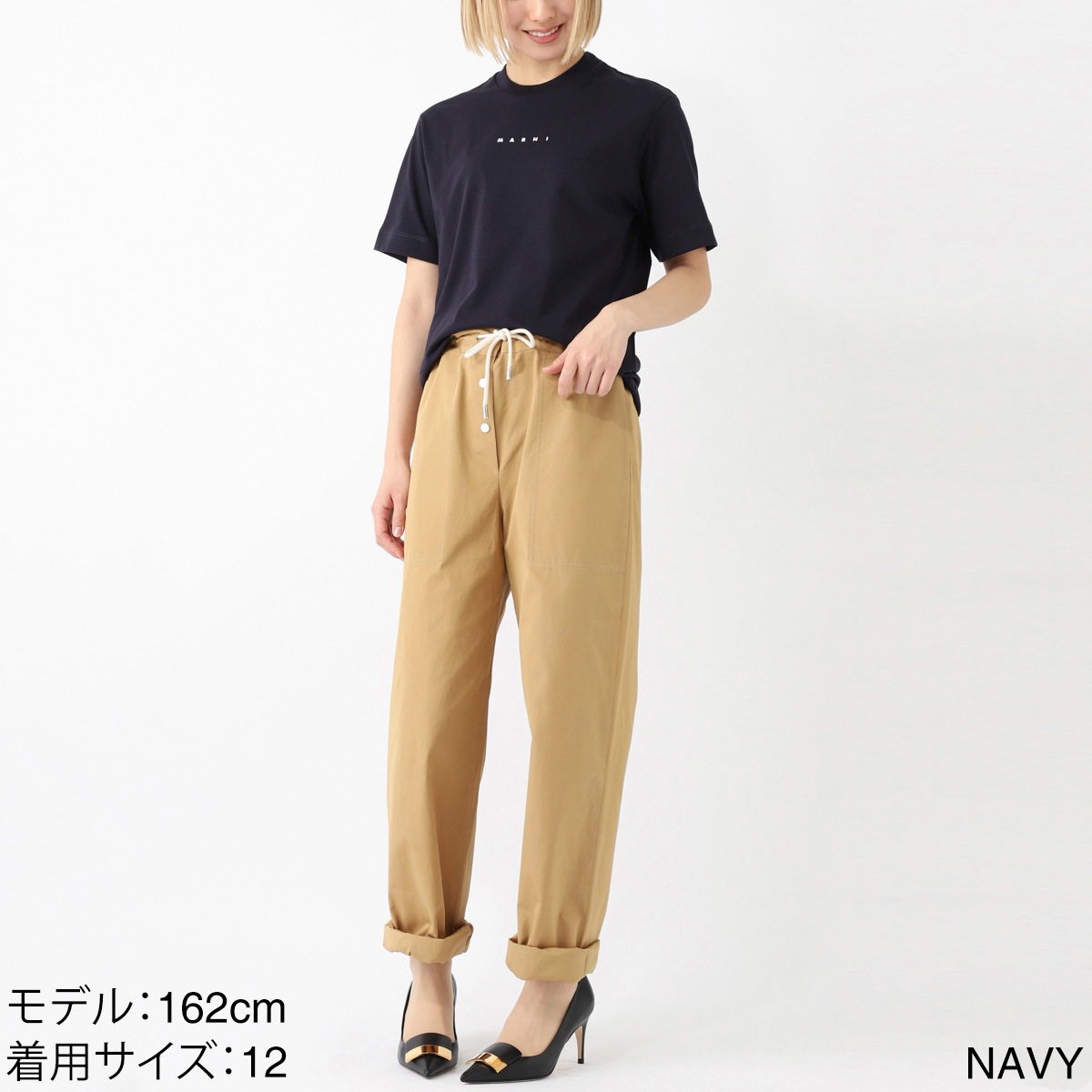 【アウトレット】『ネコポス対応(1点まで)』MARNI マルニ クルーネックTシャツ/KIDS キッズ レディース