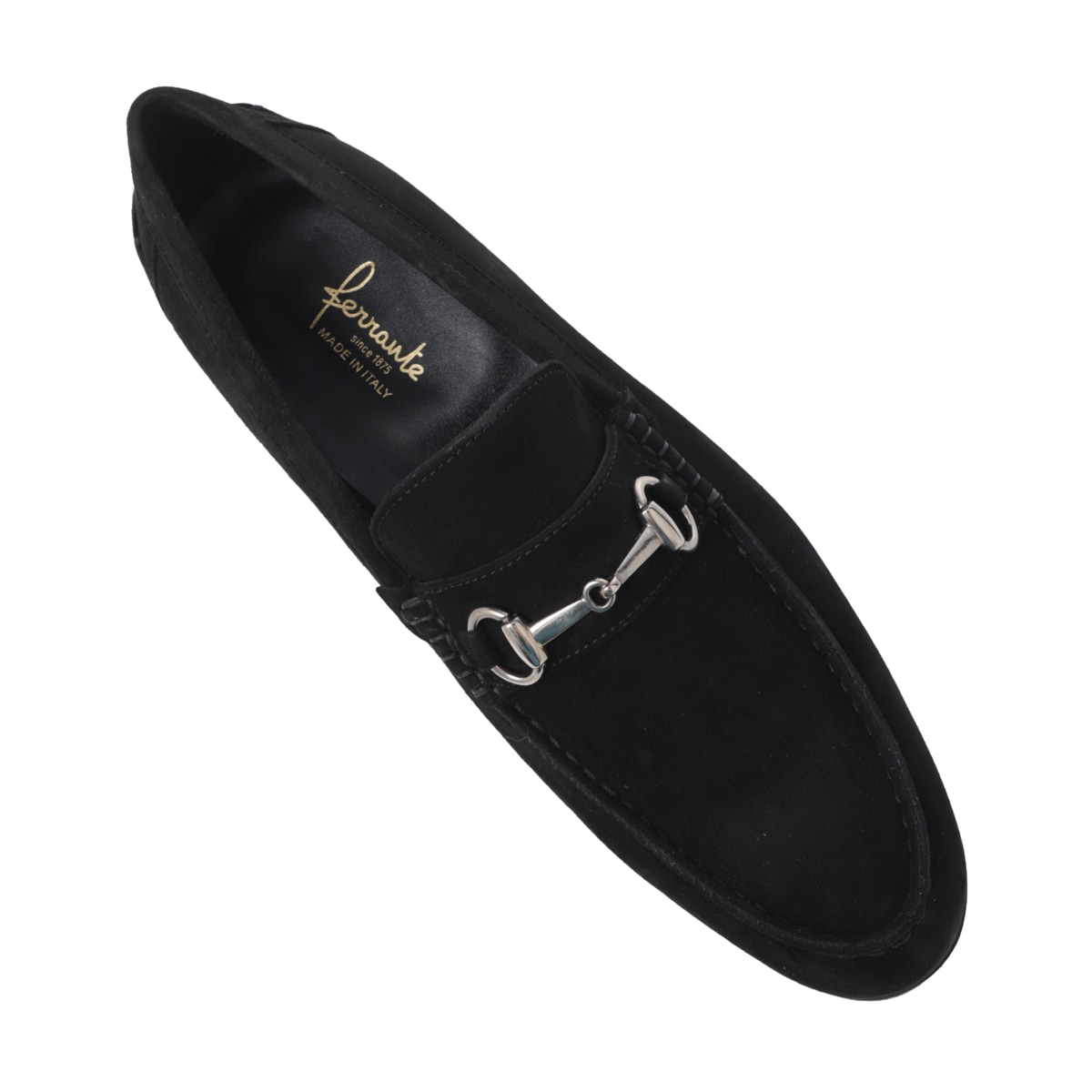 FERRANTE モカシン FERRANTE フェランテ / ネイビーエム NAVY M スエード デッキ