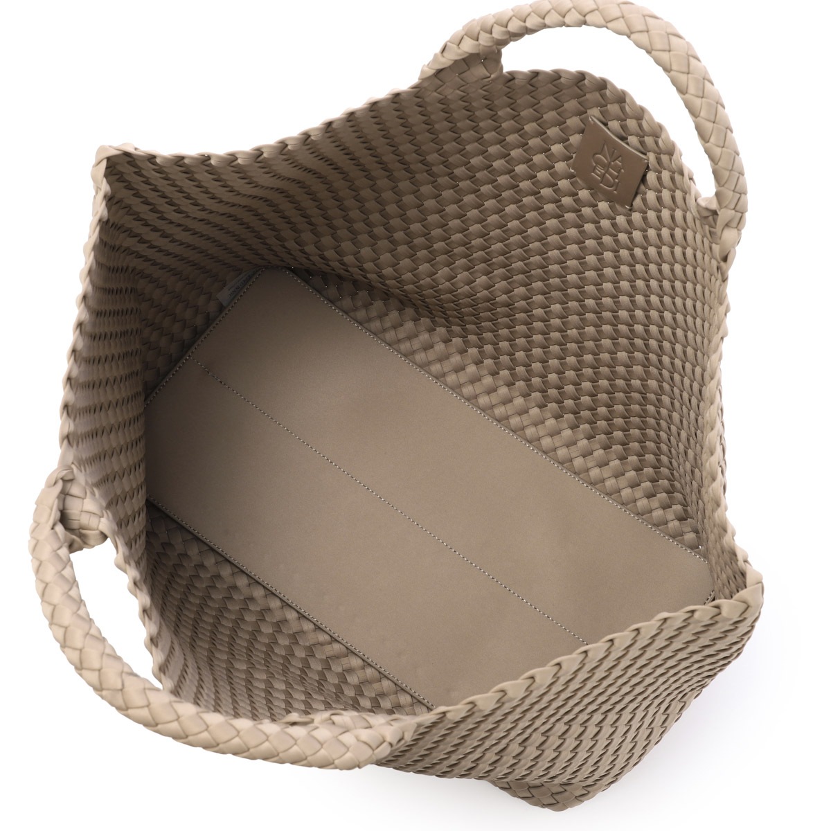 NAGHEDI ナゲディ トートバッグ/St. Barths Large Tote セント バース ラージ トート ポーチ付き Lサイズ 小さめ メッシュ ネオプレン 軽量 編み込み レディース