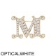 Max Mara マックスマーラ ブローチ/FACELLA ブローチ クリスタル ミニ Mロゴ ピンバッジ レディース