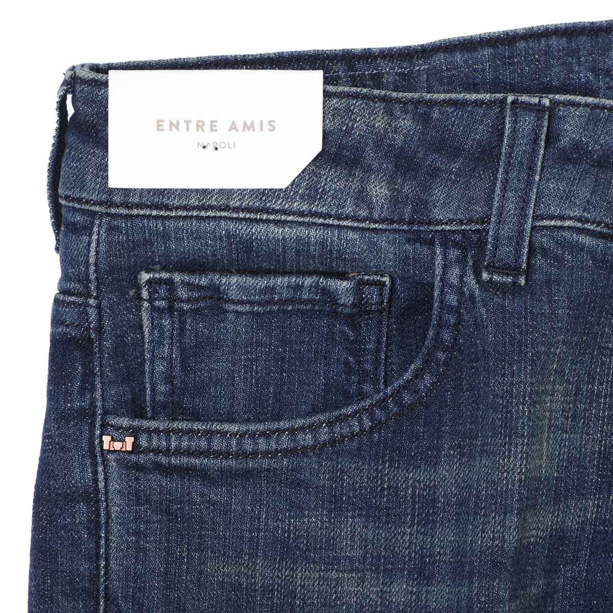 【アウトレット】entre amis アントレアミ ボタンフライジーンズ/5 TK DENIM CORTO【大きいサイズあり】 メンズ