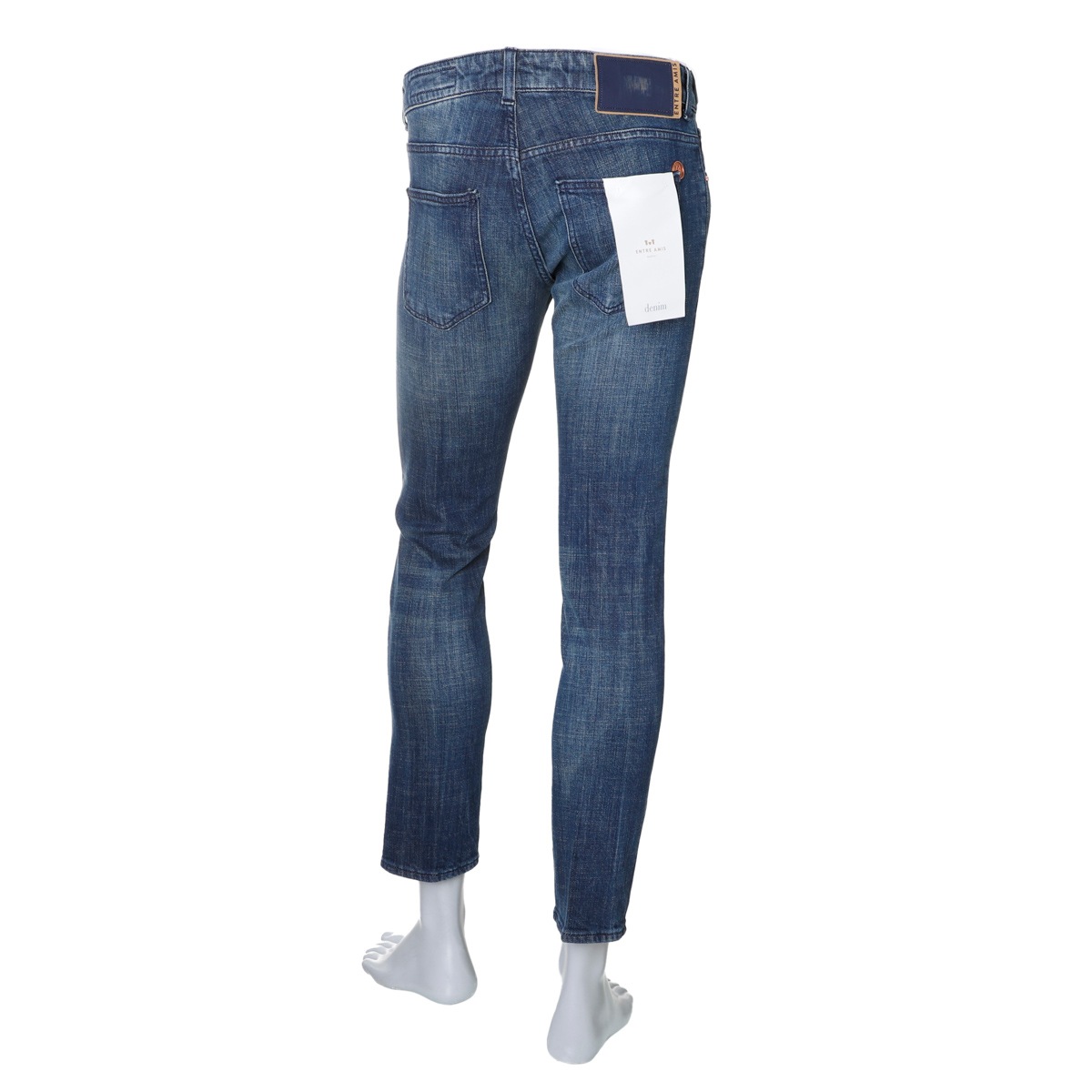 【アウトレット】entre amis アントレアミ ボタンフライジーンズ/5 TK DENIM CORTO【大きいサイズあり】 メンズ