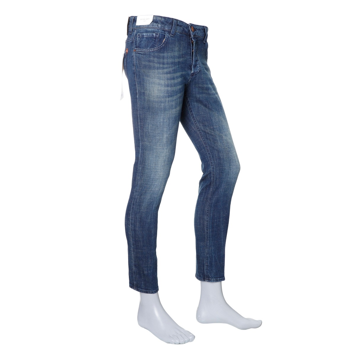 【アウトレット】entre amis アントレアミ ボタンフライジーンズ/5 TK DENIM CORTO【大きいサイズあり】 メンズ