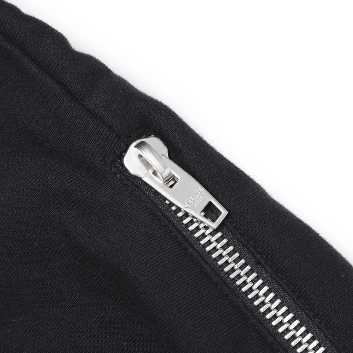 CELINE セリーヌ スウェットバッグ MEDIUM SWEAT BAG MOLLETON 110202EKO.38SI レディース ショルダーバッグ ミディアム ロゴ モレトン ショール 鞄 BLACK