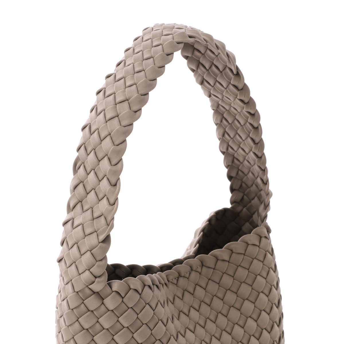 NAGHEDI ナゲディ ショルダーバッグ/Nomad Small Hobo ノマド スモール ホーボー ミニ ハンドバッグ ミニバッグ メッシュ ネオプレン 軽量 編み込み レディース