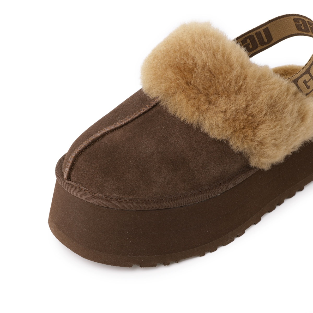 UGG】Funkette Chunky Sequin 厚底ファーサンダル 26 2025年最新【UGG